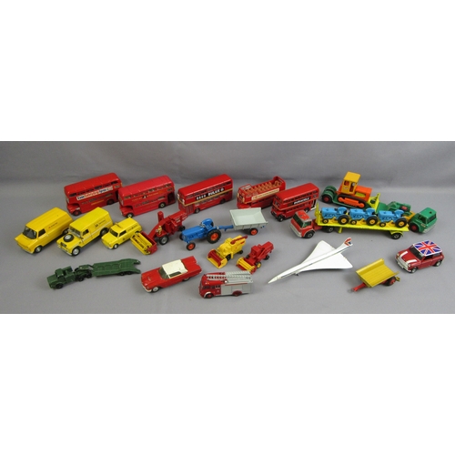 550 - MATCHBOX / DINKY / CORGI group of loose models to include Dinky Buses, Matchbox Kingsize and Vanguar... 