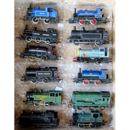 145 - HORNBY / LIMA / MAINLINE etc. 00 gauge 12 x Locos to include: 3 x 0-6-0, 9 x 0-4-0, various types an... 