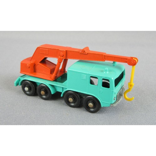 271 - MATCHBOX LESNEY G6 Commercial Truck Set to include very rare Turquoise-Green 30c Faun Crane Truck. E... 