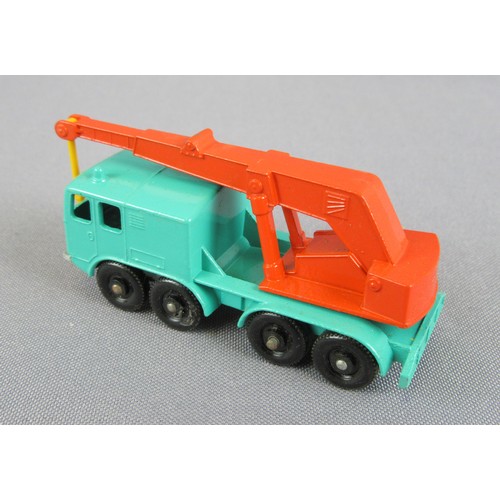 271 - MATCHBOX LESNEY G6 Commercial Truck Set to include very rare Turquoise-Green 30c Faun Crane Truck. E... 