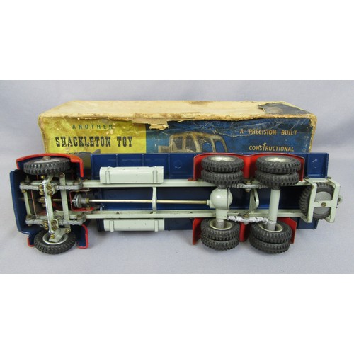 290 - SHACKLETON FODEN Flatbed Lorry, Blue with red mudguards, Restored in a Good Box plus 8 Ton Dyson Tra... 