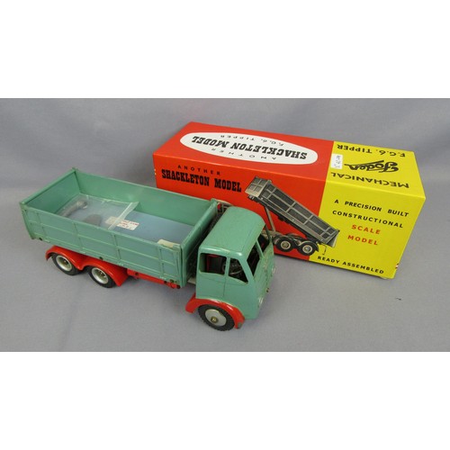 293 - SHACKLETON Foden Tipper Lorry in Green with red mudguards. Good Plus Original condition in Reproduct... 