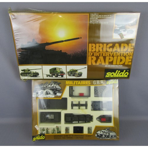 298 - SOLIDO MILITARY Sets to include No.410 Militaires GBR and No.450 Brigade D’Intervention Rapide. Both... 