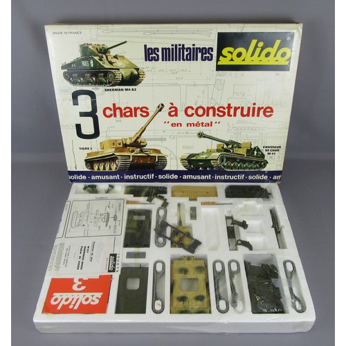 299 - SOLIDO MILITARY Sets to include No.2 and No.3 Chars a Construire. Both still factory sealed. Very Ne... 