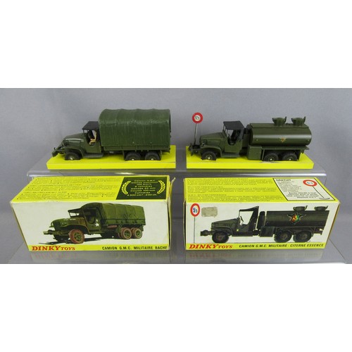 309 - DINKY TOYS (FRANCE) Military to include No.809 Camion GMC Militaire Covered Wagon, 823 Camion GMC Mi... 