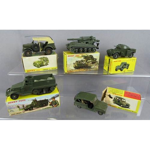 DINKY TOYS (FRANCE) 810 Command Car, 814 AML Panhard, 815 Sinpar 4 x 4 ...