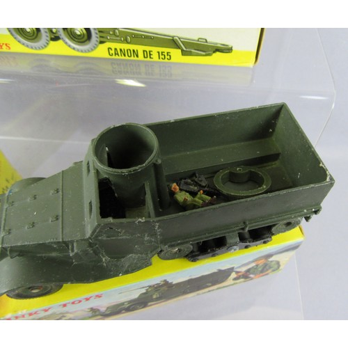 311 - DINKY TOYS (FRANCE) Military to include 883 Char AMX Bridge Layer, 80c Char AMX 13 Tonnes, 815 EBR P... 