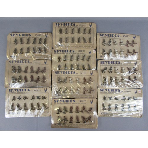 344 - SKYBIRDS Scale Model Figure Sets, un-numbered sets on brown card backs. Good to Excellent on Good to... 