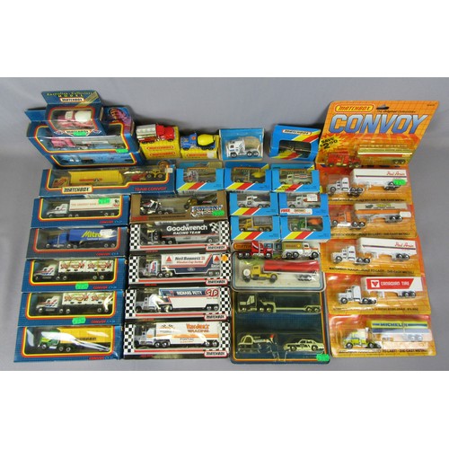 363 - MATCHBOX CONVOY group to include US market issues and ‘Readymix’ MB19 and CY-106 issues. Near Mint t... 