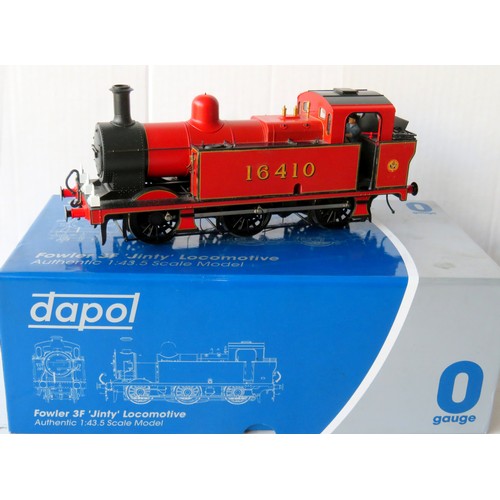 183 - DAPOL O gauge 7S-026-0DCC1 (Dapol Exclusive Model) Class 3F 0-6-0 Fowler Jinty No. 16410 LMS maroon,... 