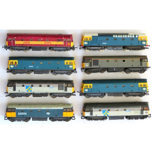 84 - LIMA 00 gauge 8 x assorted Bo-Bo Diesel Locos, most require attention. Fair to Good (8)