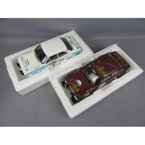 416 - MINICHAMPS 1:18 Ford Escort Mk.1 RS1600, 2 examples, RAC 1974 and RAC 1972. Very Near Mint in Near M... 