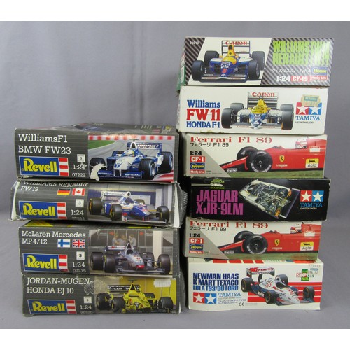 531 - FORMULA ONE Model Kits to include Revell, Tamiya and Hasagawa. All appear unused in Fair to Excellen... 