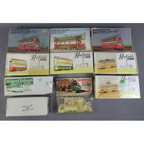 547 - 1:76 TRAM KITS to include 4x Hadfield’s (sealed), 3x Tower Trams (appear unused), Hadfield’s Blackpo... 