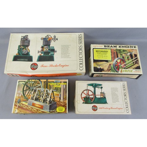 548 - AIRFIX ENGINE Model Kits to include 4-Stroke Engine, 2x Beam Engine and Paddle Steamer Engine. All a... 