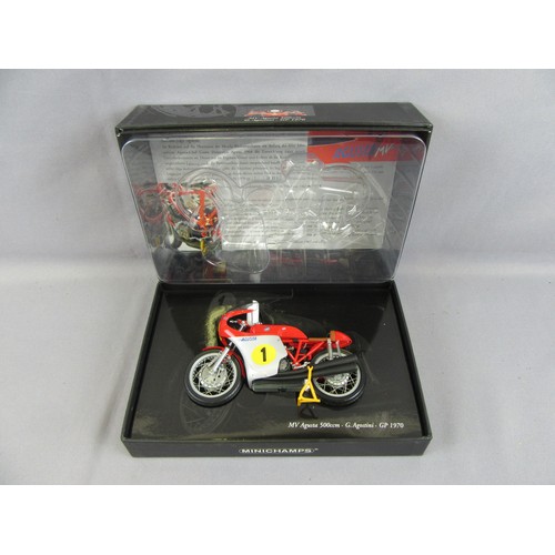 558 - MINICHAMPS 1:12 ‘Classic Bike Series’ 1970 MV Augusta 500ccm “G.Agostini”. Mint in Near Mint Plus Bo... 