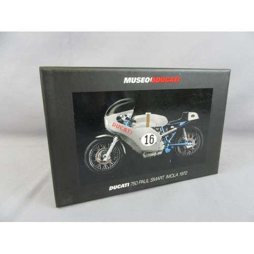 559 - MINICHAMPS 1:12 ‘Classic Bike Series’ 1972 Ducati 750 Paul Smart Imola. Mint in Near Mint Plus Box.