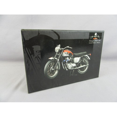 564 - MINICHAMPS 1:12 ‘Classic Bike Series’ 1961 Triumph TR6R. Mint in Near Mint Plus Box.