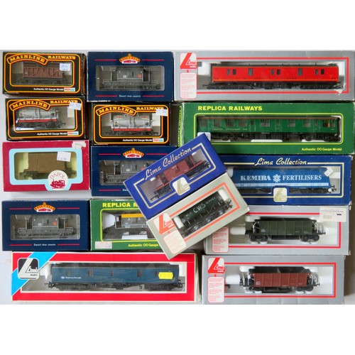 564 - BACHMANN / LIMA / REPLICA RAILWAYS etc. 00 gauge 16 x Rolling Stock (3 x Coaches, 13 x Goods Wagons)... 