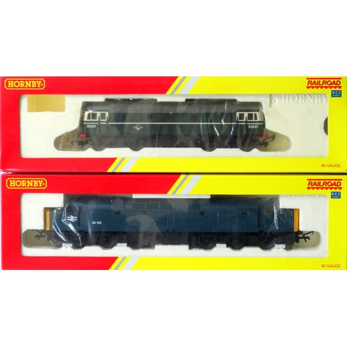 579 - HORNBY (China) 00 gauge Diesel Locos comprising: R2938 Class 40 No. 40152 BR blue, plus R2939 Class ... 