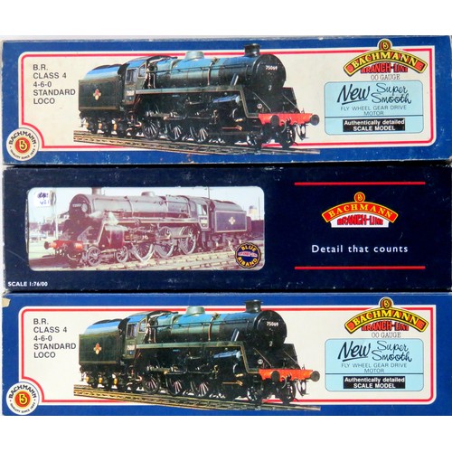 581 - BACHMANN 00 gauge Steam Locos comprising: 32-505 Class 5MT 4-6-0 Loco and BR1C Tender No. 73069 BR b... 