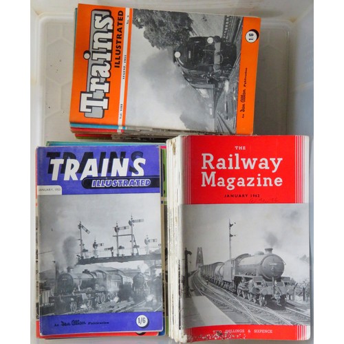 594 - RAILWAY MAGAZINES COMPRISING: 30+ Editions of “The Railway Magazine”, 80 approx “Trains Illustrated”... 