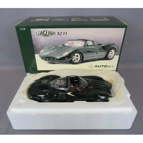 96 - AUTOART 1/18 Jaguar XJ13 (73541) in dark green. Mint in a Near Mint Plus Box.