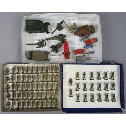 113 - SKYBIRDS Scale Model Figures and assorted vehicles and accessories to include 75 figures, army truck... 