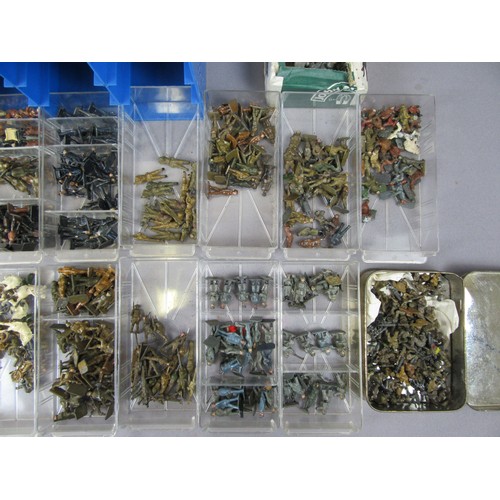 116 - SKYBIRDS or similar, quantity of lead military figures contained within plastic drawers. Good to Exc... 