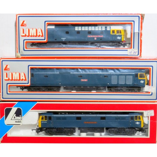 535 - LIMA 00 gauge Locos comprising: Class 87 “Sir Winston Churchill” No. 87019 BR blue, Class 50 “Reveng... 