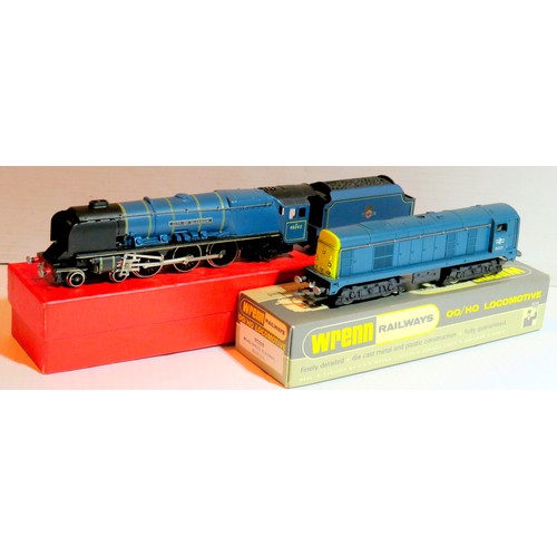 543 - WRENN 00 gauge Locos comprising: W2229 Princess Coronation Class 4-6-2 “City of Glasgow” Loco and Te... 