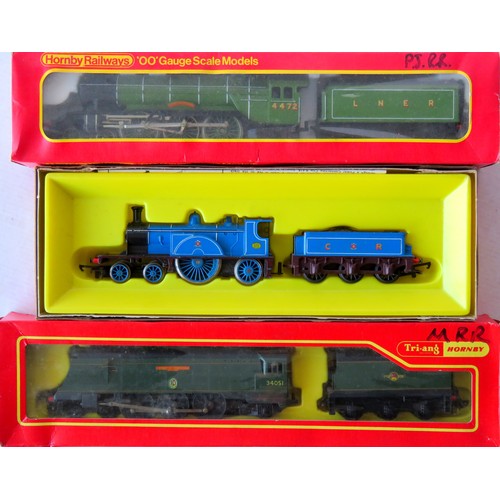 553 - HORNBY / TRIANG 00 gauge Steam Locos comprising: R553 4-2-2 Loco and Tender No. 123 Caledonian Railw... 