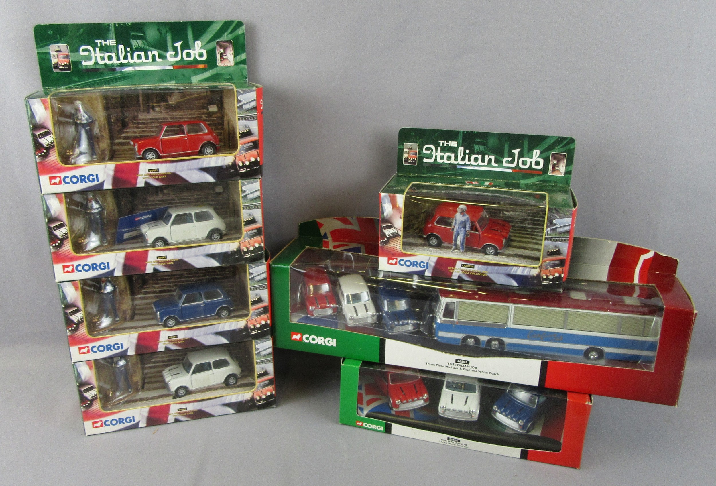 Corgi The Italian Job ミニカーセット Corgi 05506, Mini Set - Free Price Guide & Review