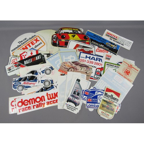 462 - RALLY related vintage stickers. (qty)