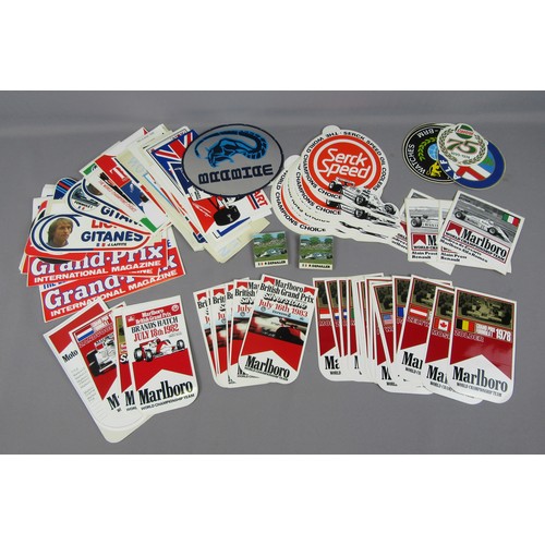 461 - FORMULA ONE related vintage stickers. (qty)