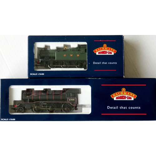 204 - BACHMANN 00 gauge Steam Locos comprising: 32-075A Class 56xx Tank Loco No. 6600 GWR green. Excellent... 