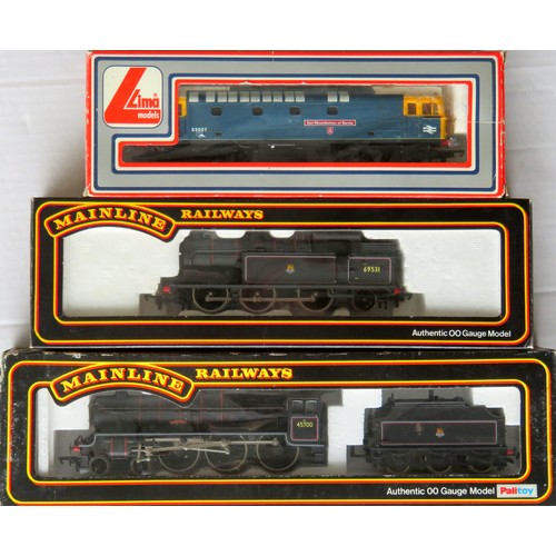 208 - MAINLINE / LIMA 00 gauge Locos comprising: Mainline: 54155 Class N2 0-6-2 Tank Loco No. 69531 BR bla... 