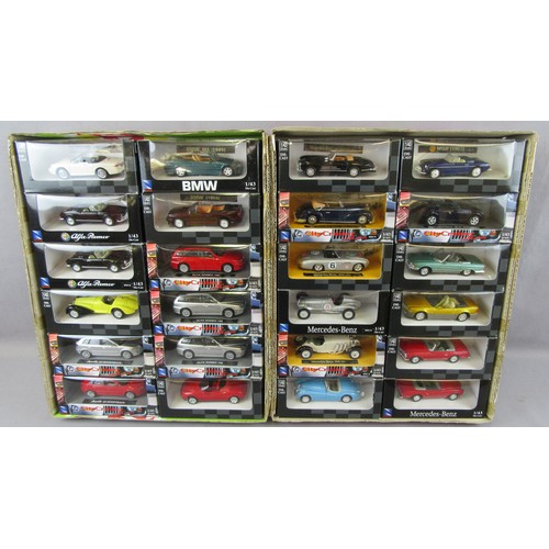 318 - NEW RAY 1/43 Cars. Mint in Near Mint to Mint Boxes. (46)