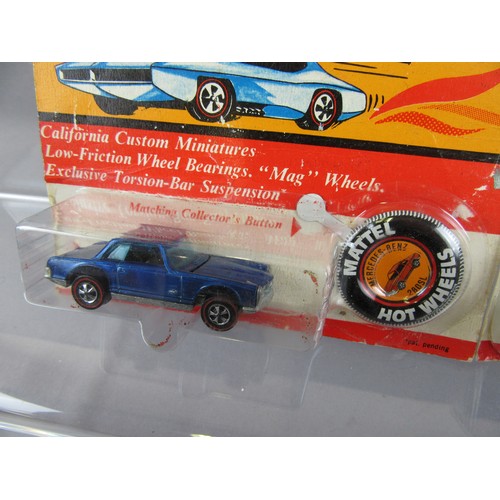 364 - HOT WHEELS REDLINE 6275 Mercedes-Benz 280sl with badge, Excellent on a partially opened pack and 621... 