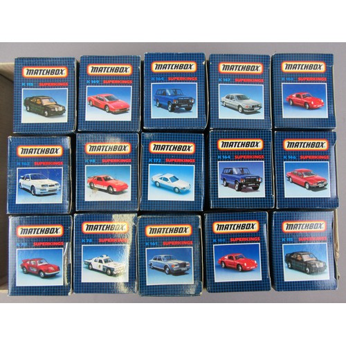 391 - MATCHBOX SUPERKINGS to include 2x K164 Range Rover, 2x K168 Porsche, 2x K115 Mercedes-Benz 190E and ... 