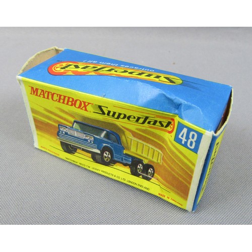 410 - MATCHBOX SUPERFAST group of commercials to include 2x No.48 Dodge Dump Truck, No.28 Mack Dump Truck,... 