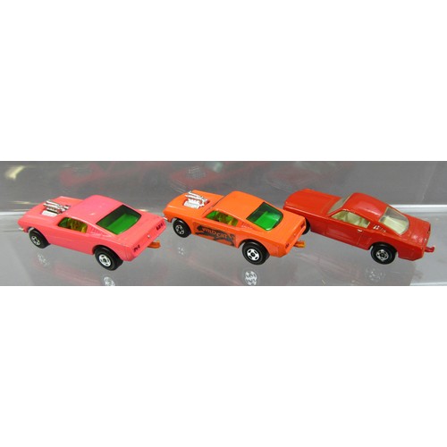 419 - MATCHBOX SUPERFAST No.8 Ford Mustang plus 2x No.8 Wildcat Dragster. Good Plus (super-detailed) in Ne... 