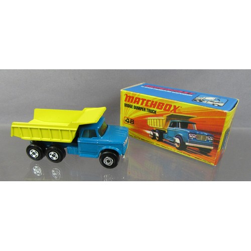 422 - MATCHBOX SUPERFAST No.48 Dodge Dump Truck in very rare ‘I’ box. Near Mint in an almost Mint Box – a ... 