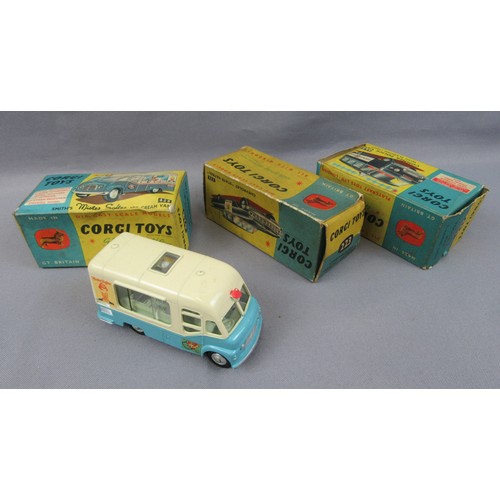 277 - CORGI TOYS 428 Smith’s Mister Softee Ice Cream Van, Excellent Plus in a Good Box, plus empty boxes f... 