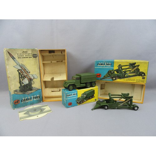 293 - CORGI TOYS 1118 International 4x4 Army Truck, Near Mint Plus in an Excellent Box, 1117 Loading Troll... 