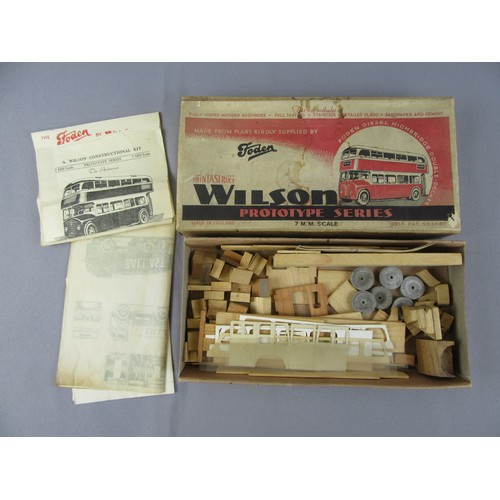 91 - VINTAGE MODEL KITS to include Wilson Prototype Series 7mm Scale Foden Double Decker Bus, Wilson Cons... 