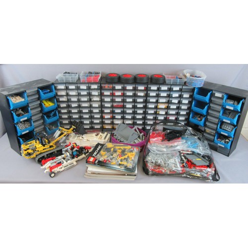 506 - LEGO TECHNIC, large quantity of parts, with instructions/boxes for various models to include 8043 Ex... 