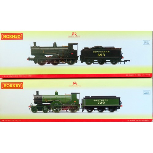 154 - HORNBY (China) 00 gauge  Southern Region Locos comprising: R3419 Drum 700 0-6-0 Loco and Tender No. ... 