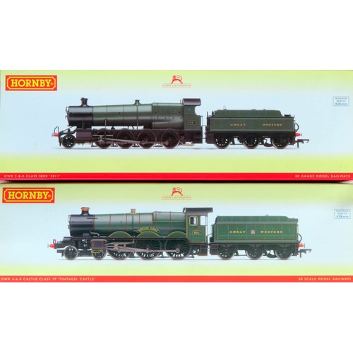 156 - HORNBY (China) 00 gauge GWR Locos comprising: R 3211 Class 28xx 2-8-0 Loco and Tender No. 2811 GWR g... 