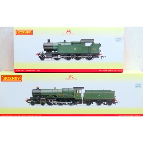 165 - HORNBY (China) 00 gauge GWR Locos comprising: R3454 Castle Class 4-6-0 “Drysllwyn Castle” Loco and T... 